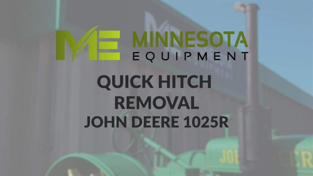John Deere 1025R Quick Hitch Removal thumbnail photo