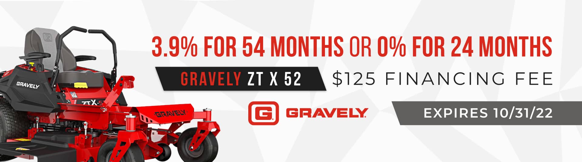 Gravely ZT X 52 on sale