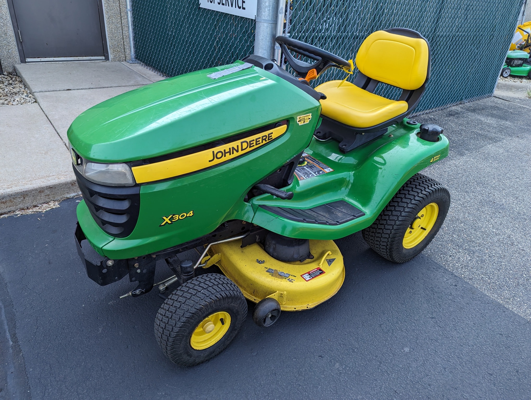 John deere x304 mulching kit new arrivals