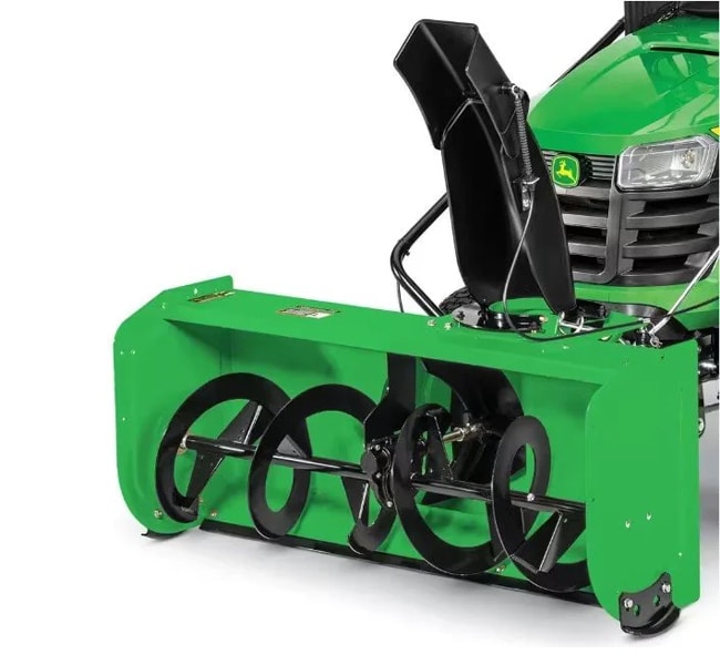 John deere mower online snow blower