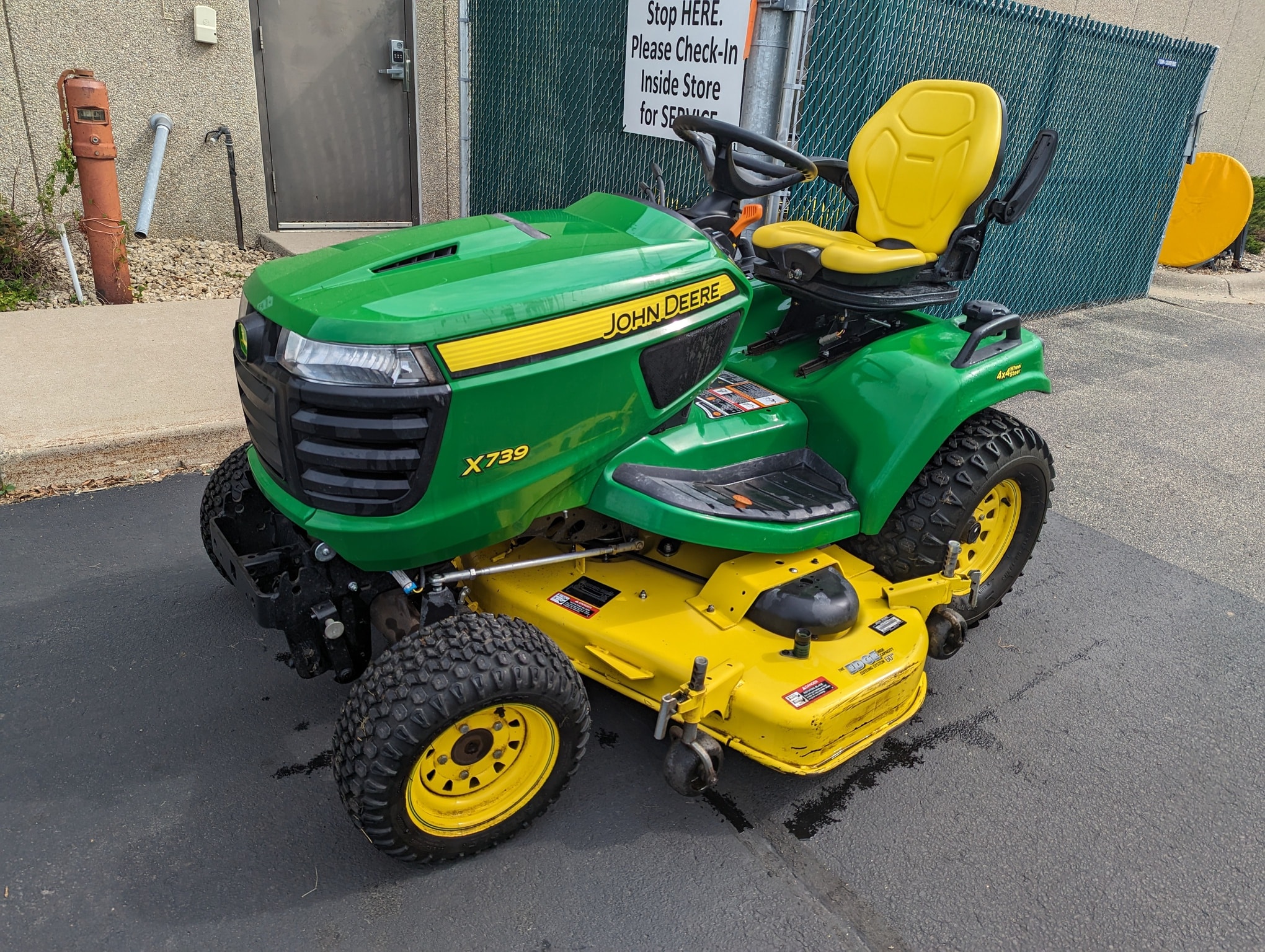 2016 John Deere X739 Minnesota Equipment