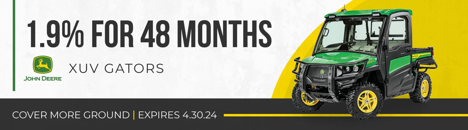John Deere XUV Gators - 1.9% for 48 Months