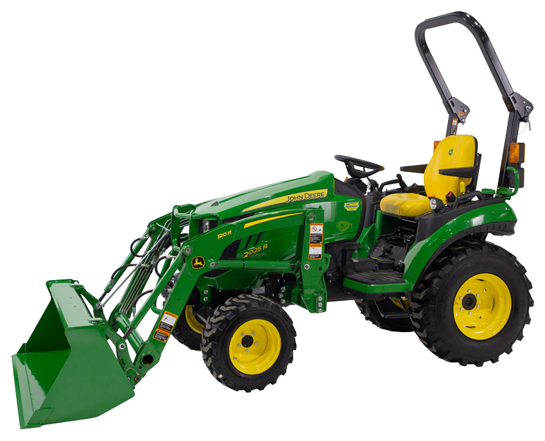 John-Deere-Compact Tractor 2025R with 4 Point-Loader